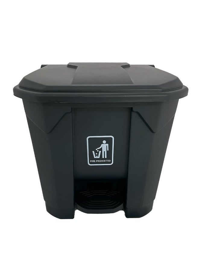 AKC Garbage Trash Can with Centre Pedal, High Density Polyethylene (HDPE) Heavy-Duty Plastic Bins (BLACK, 30 Liters)  - Image 2