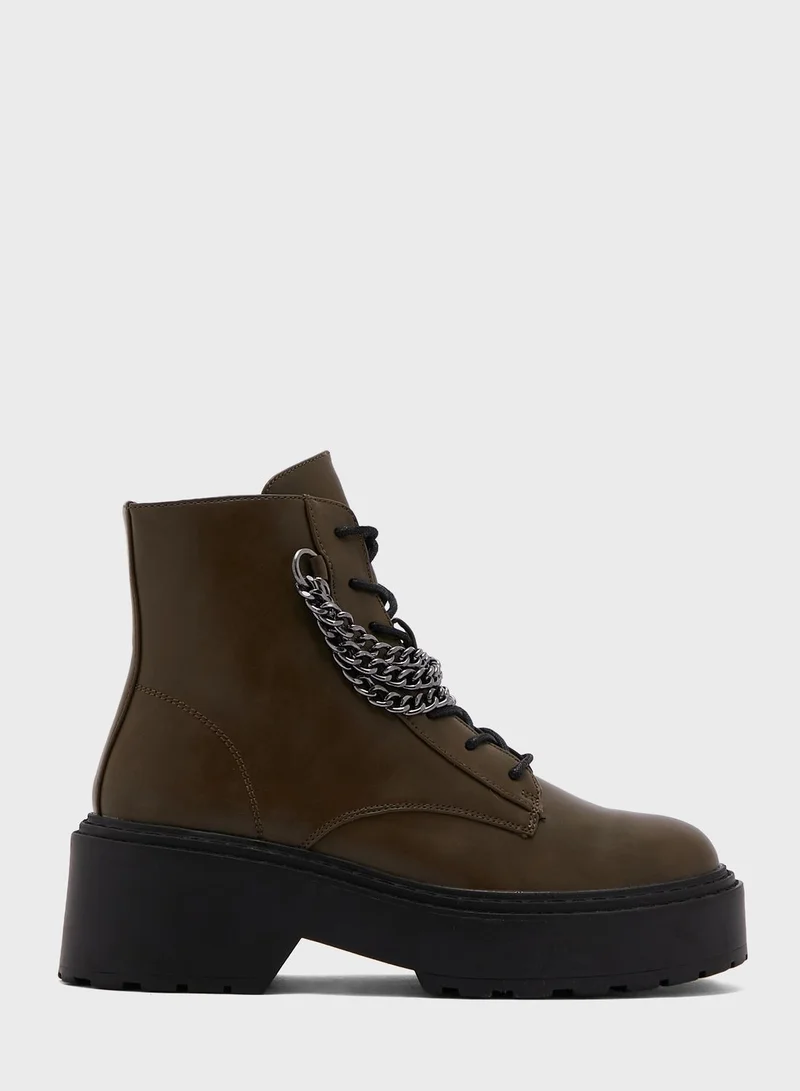 ONLY Bossi-1 Lace Up Boots