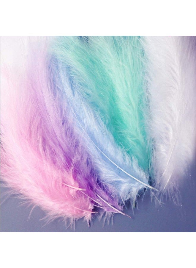 Asekonc Colorful Feathers For Diy Crafting Soft Native Feathers Accessories For Party Decorationsfeather Maskwindbell And Earrings(50Pcs) - Image 2