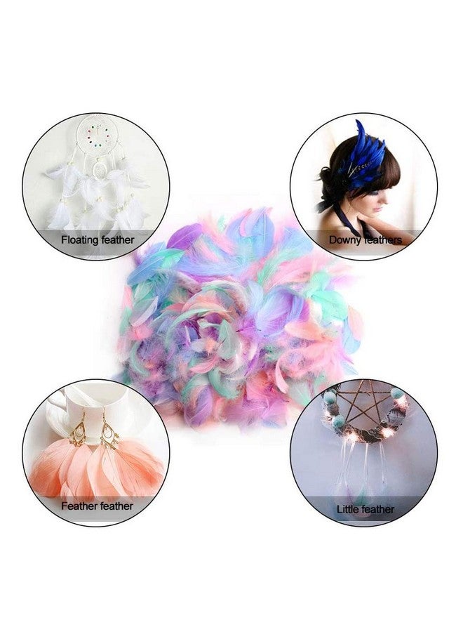 Asekonc Colorful Feathers For Diy Crafting Soft Native Feathers Accessories For Party Decorationsfeather Maskwindbell And Earrings(50Pcs) - Image 4