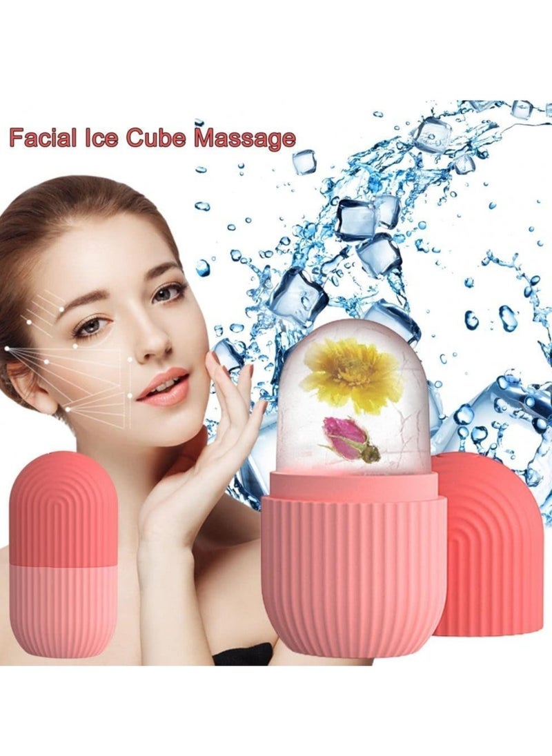 Captaintech Ice Mold Ice Maker for Face with Anti-Leak& Drip System, Contour Cube Ice Roller, Silicone Ice Holder for Face Ice Face Roller Skin Care Tools Gift for Women - Image 4