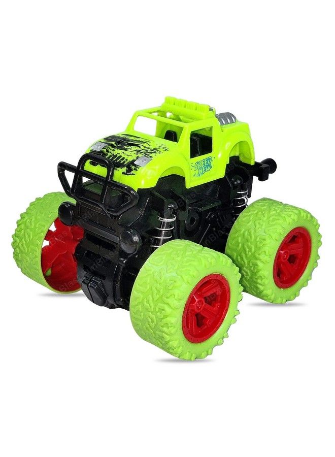 FunBlast 4Wd Monster Truck Toys Push & Go Toy Trucks Friction Power Toys 4 Wheel Drive Vehicles Toy For Toddlers Children Boys Girls Kids Toys For Kids Boys 1 Pcs (Green) - Image 1