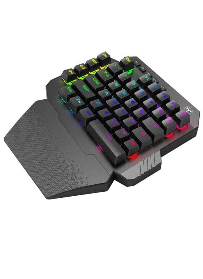 T-DAGGER - Wireless One-Handed RGB Mechanical Gaming Keypad with 6 Onboard Macro Keys,High speed gaming grade,Compact design 4 profiles for different game configuration,44keys for gamer - Image 1
