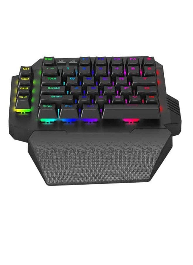 T-DAGGER - Wireless One-Handed RGB Mechanical Gaming Keypad with 6 Onboard Macro Keys,High speed gaming grade,Compact design 4 profiles for different game configuration,44keys for gamer - Image 1