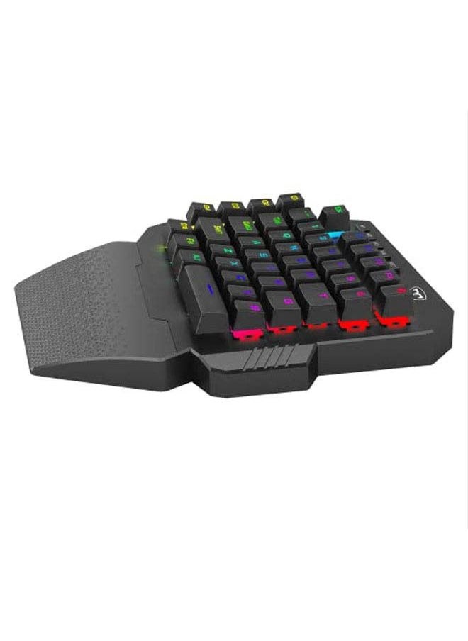 T-DAGGER - Wireless One-Handed RGB Mechanical Gaming Keypad with 6 Onboard Macro Keys,High speed gaming grade,Compact design 4 profiles for different game configuration,44keys for gamer - Image 1