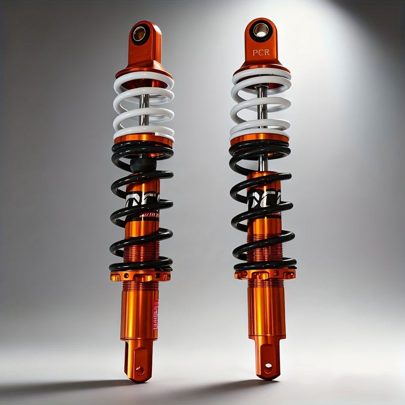Double Spring Motorcycle Shock Absorber 12.6inch Blue Heavy Duty Coil for GY6 Ghost Fire Fuxi Xunying - Image 1