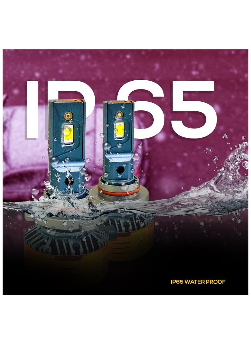 TBS DESIGN - Toby's New M8 Pro-H11 having 4300K color Temperature 110W pair LED Headlight Bulb Assembly 11000 Lumens extreme Bright best for long drive - Image 1