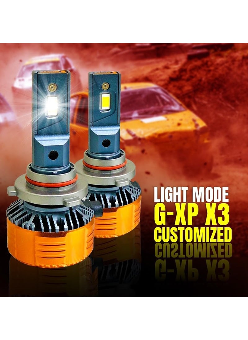 TBS DESIGN - Toby's New M8 Pro-H11 having 4300K color Temperature 110W pair LED Headlight Bulb Assembly 11000 Lumens extreme Bright best for long drive - Image 1