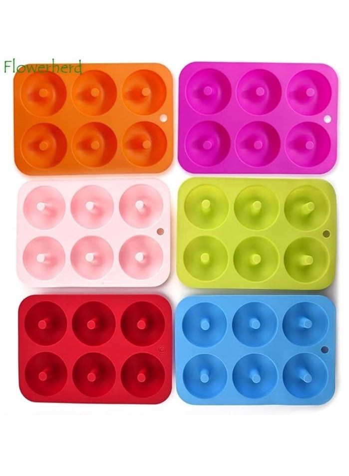 سبيس شوب صينية خبز دونات سيليكون غير لاصقة 6 تجاويف / للكعك والبسكويت والخبز - Image 2
