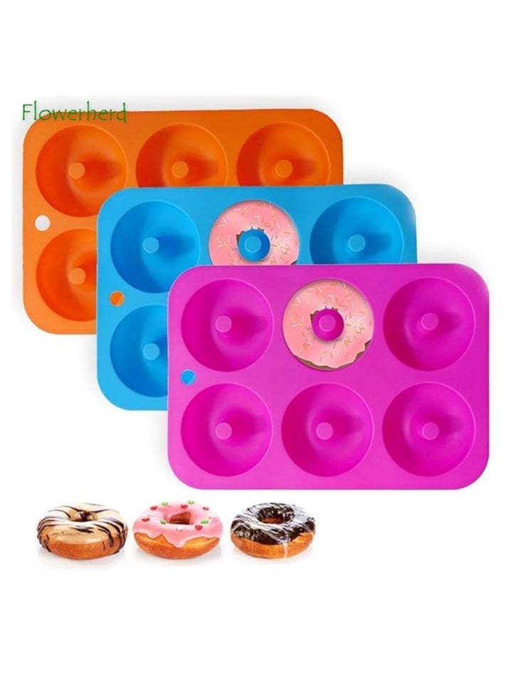 سبيس شوب صينية خبز دونات سيليكون غير لاصقة 6 تجاويف / للكعك والبسكويت والخبز - Image 3