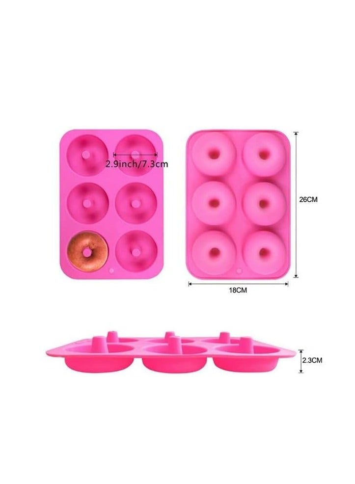 سبيس شوب صينية خبز دونات سيليكون غير لاصقة 6 تجاويف / للكعك والبسكويت والخبز - Image 4