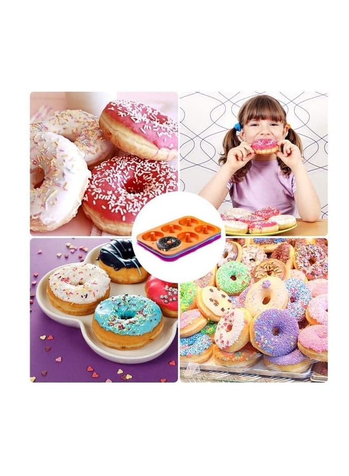 سبيس شوب صينية خبز دونات سيليكون غير لاصقة 6 تجاويف / للكعك والبسكويت والخبز - Image 5