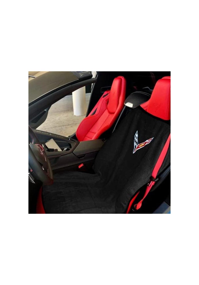 SR1 Performance C8 Corvette Seat Cover/Seat Towels - Stingray, Z51 (Set of 2, Black)