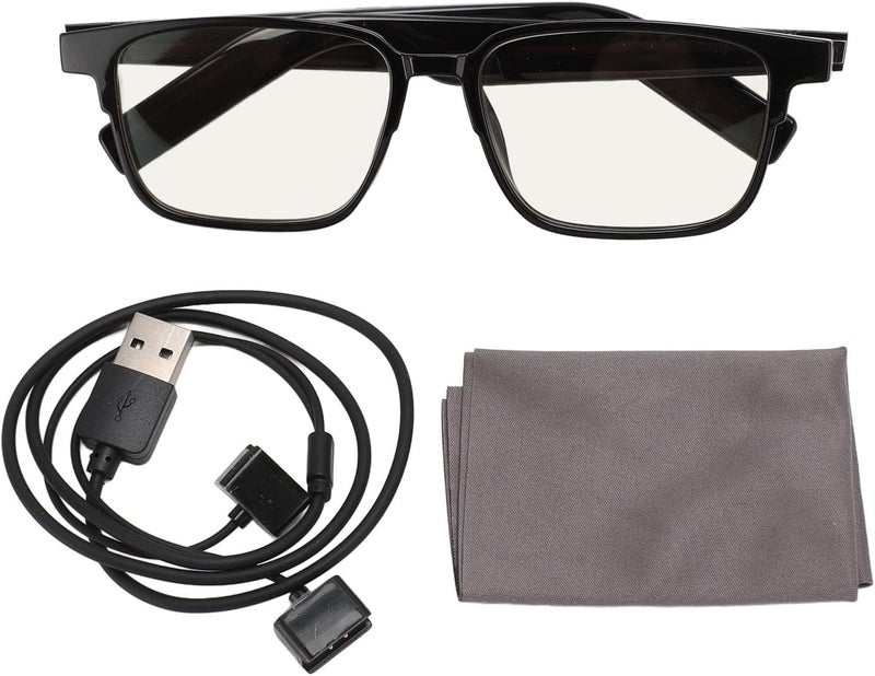 نظارات ذكية سلك أقل، IP5 مقاومة للماء مكبر صوت الأذن المفتوحة، التحكم الصوتي، سهولة الاتصال ميكروفونات مزدوجة التحكم الصوتي BT 5.3 نظارات شمسية ذكية يونيسكس (نظارات فردية) - Image 1