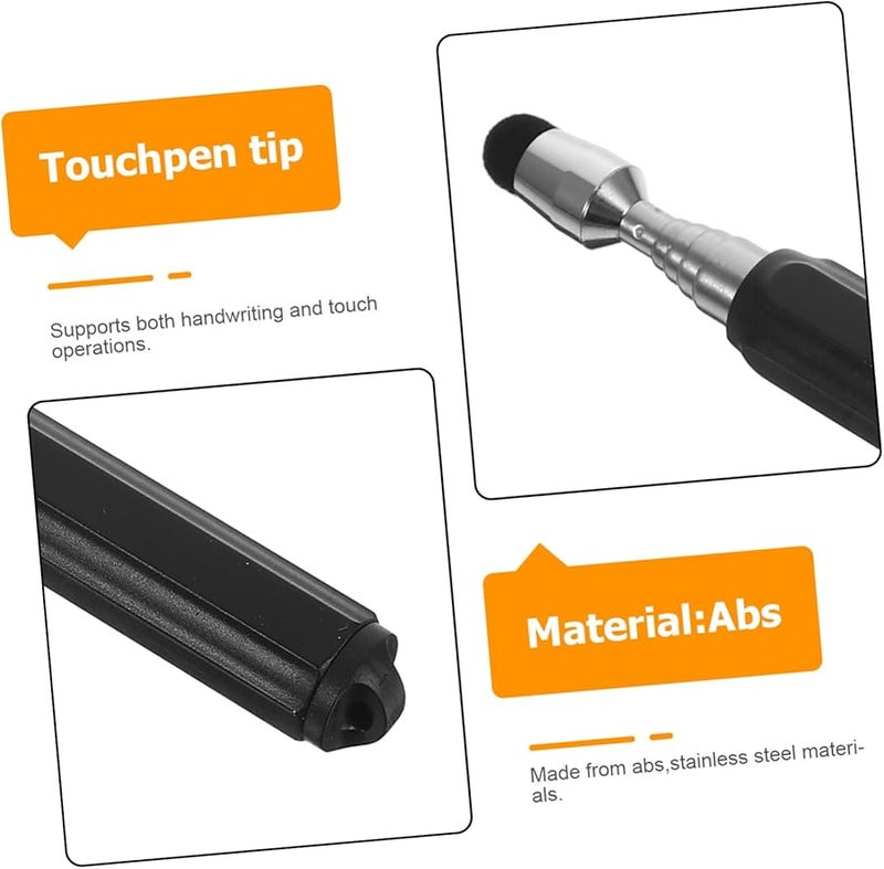 Lurrose Telescoping Teacher Pointer Stick Extendable For Classroom Whiteboard Office Tablet Phone Black - Image 4