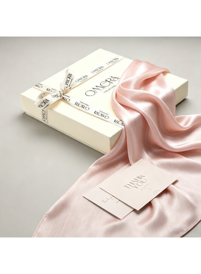 Women’s summer island-style silk crepe headscarf; a shimmering silk scarf that is light, breathable and radiant - Image 5