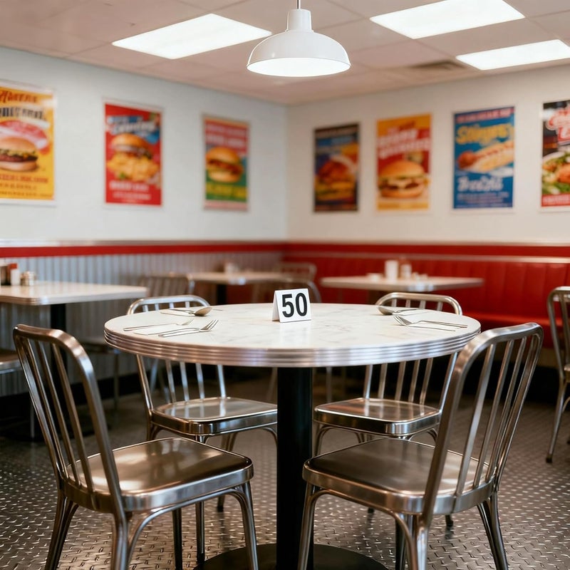 Estleys أرقام طاولات المطعم 1-50 بيضاء، بطاقات أرقام طاولة أكريليك مزدوجة الجوانب بأسلوب الخيمة لحفلات الزفاف، لافتات الأرقام للحفلات، الولائم، حفلات الزفاف، الفعاليات - Image 5