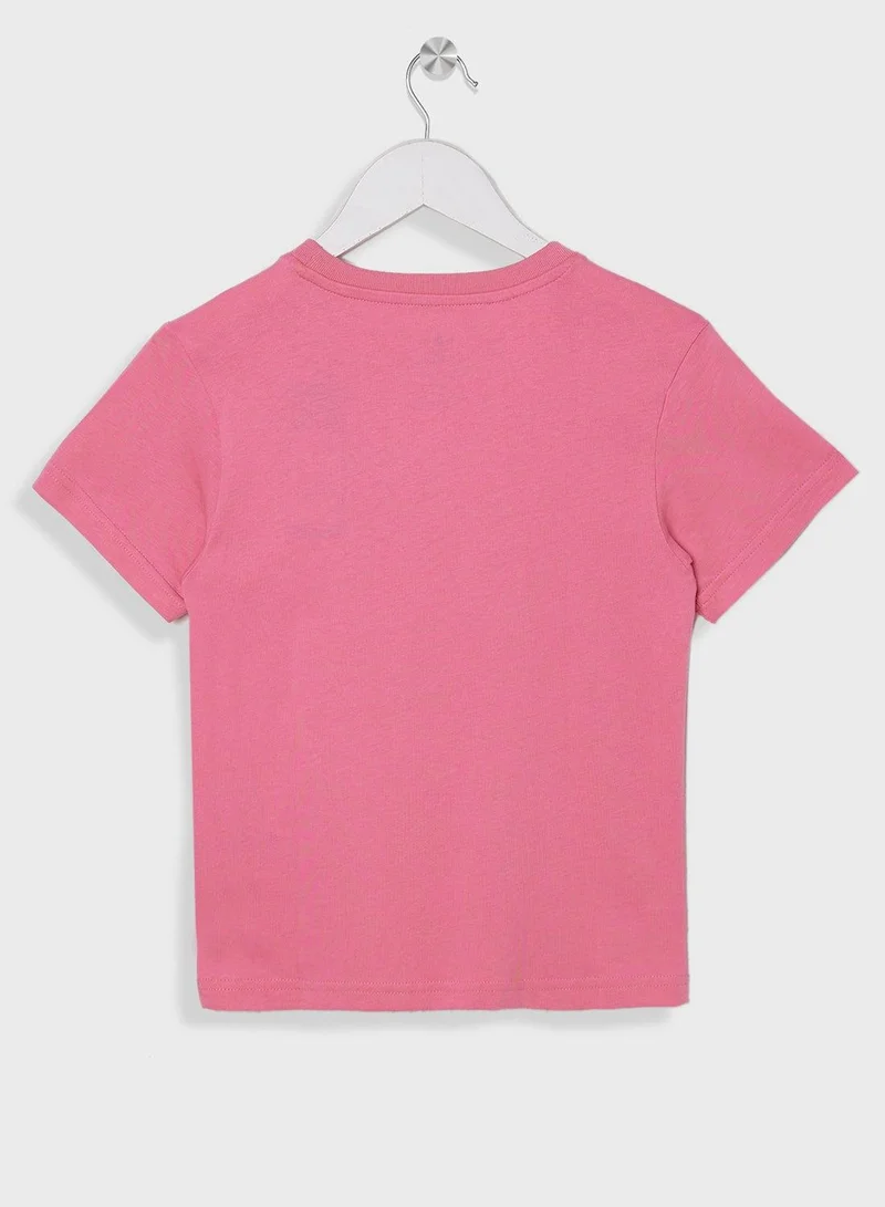 Adidas TREFOIL TEE Pink Originals Kids T-SHIRTS