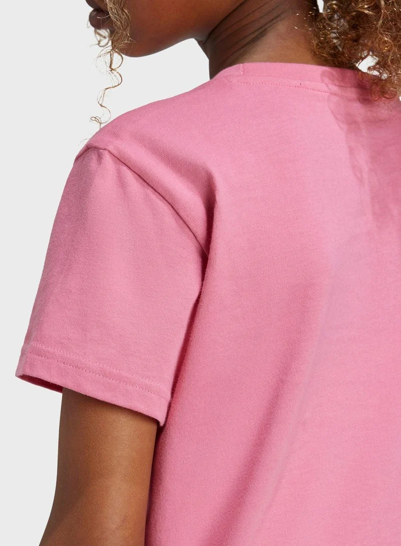 Adidas TREFOIL TEE Pink Originals Kids T-SHIRTS
