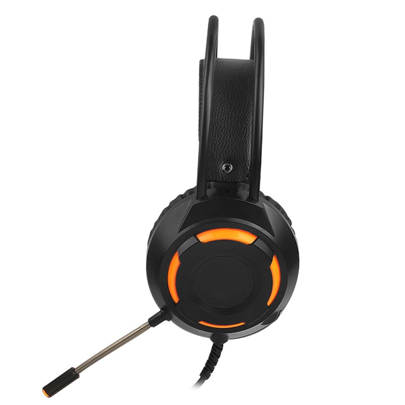 Gaming Headset: Black 50mm Drivers, 7.1 Surround Stereo Sound - Noise-Reduction Mic, Wired Headphones for PC Gaming & Extended Wear - Image 1