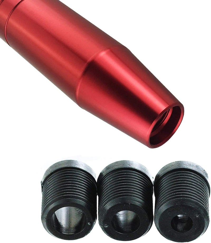Abfer 5 Red Shift Knob Aluminum Alloy Weighted Shifter Knobs Metal Gear Lever Stick Handle Fit Most Automatic Manual Vehicle - Image 5