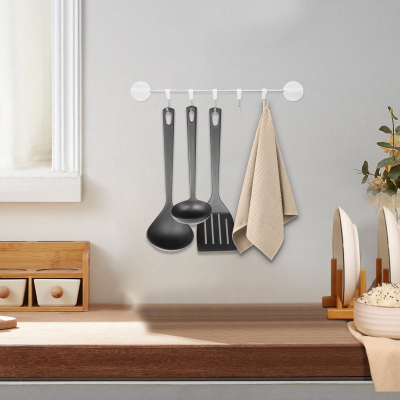2pcs Refrigerator Magnetic Rack With Towel Magnetic Hook Rack Grill Tool Storage Hanger Kitchen Utensil Hanging Self For Fridge Kitchen Stove Oven Dishwasher - Image 2