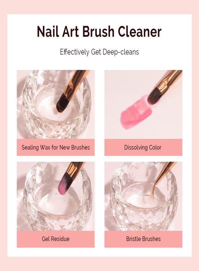 MelodySusie Nail Brush Cleaner, Acrylic Gel Nail Brushes Cleaning & Restoration Wax and Gel Removing Solution for Manicure Salon at Home 80ml/2.71fl.oz - Image 3