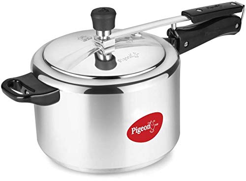 Pigeon by stovektraft 19001100 Induction Inner Lid Stainless Steel Pressure Cooker, 3L, Silver - Image 1