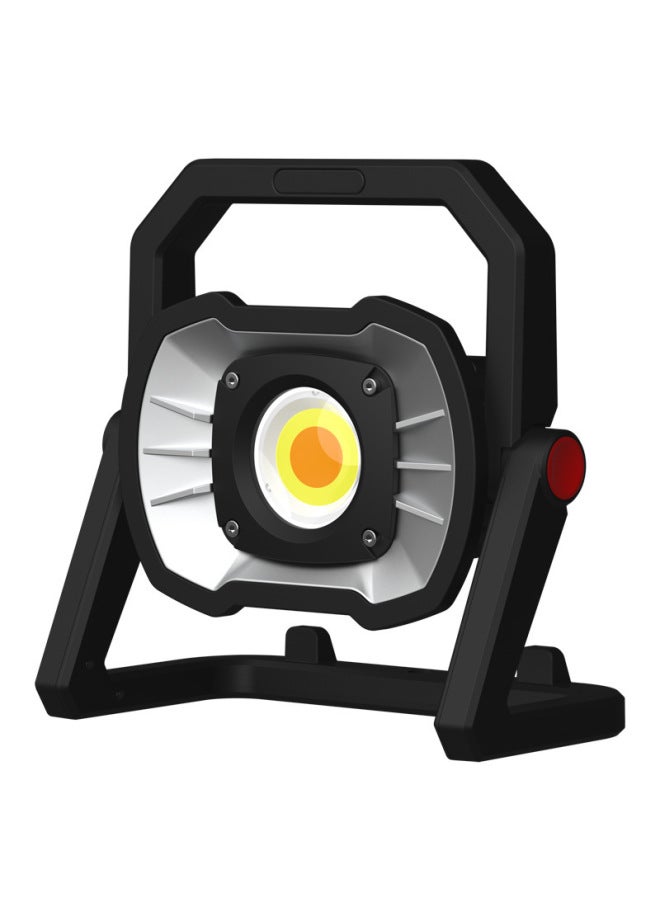 إسكدنيا ضوء العمل المحمول ضوء الطوارئ المحمول أدى شحن سعة كبيرة الإضاءة الهندسية في الهواء الطلق الكاشف الطاقة: Wj020-أسود وأصفر (باستثناء المغناطيس) + شاحن + صندوق ألوان - Image 5