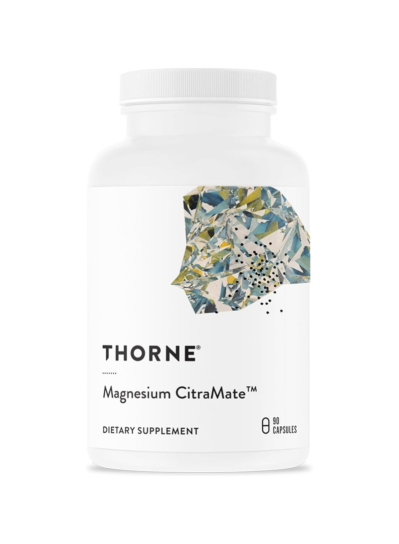 ثورن مكمل غذائي يحتوي على ماغنيسيوم سيترات مالات - يدعم القلب والعضلات الهيكلية ووظائف القلب 90 كبسولة