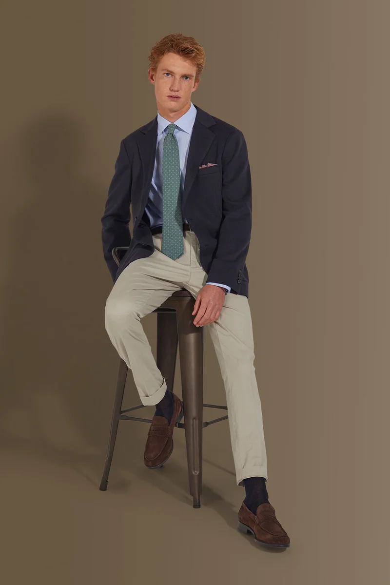 Classic chino trousers - Pale Grey