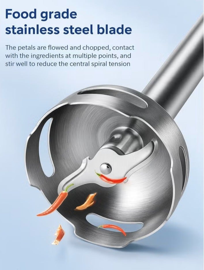 Minda Hand Blender 600W – Stainless Steel Blade – One-Touch Control – Lightweight & Compact Design – Ideal for Smoothies, Soups, Sauces – 1 Piece – White - Image 5