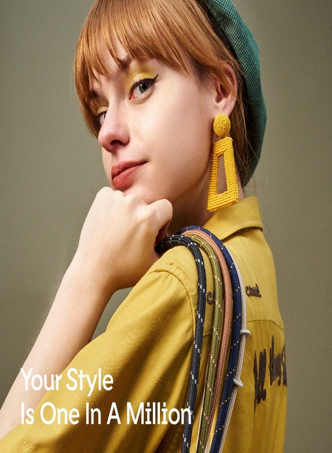 RhinoShield Braided Crossbody Phone Lanyard | Easy to Adjust, Additional Loop to Hang Airpods, Keys, Durable Strap, Multiple Colors, Made of Recycled Materials (Landyard Card Included) - Rose Gold - Image 2