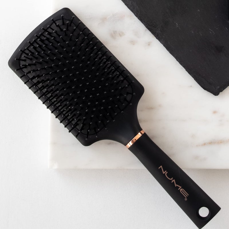 NuMe Paddle Brush For Detangling, Straightening, Gentle Styling - Wet & Dry Hair - Hairbrush For Smooth Finish - Rapid Blow-styling Brush For All Hair Styles - Image 5