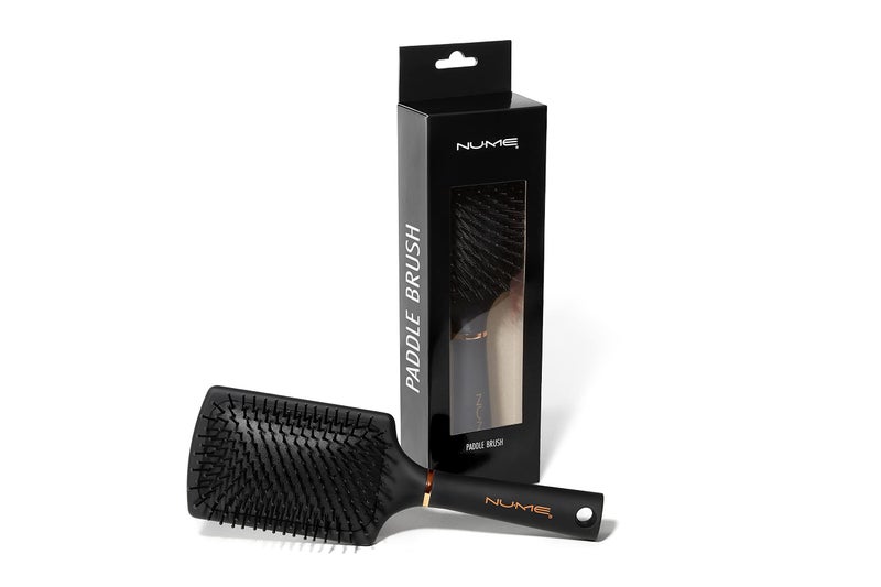 NuMe Paddle Brush For Detangling, Straightening, Gentle Styling - Wet & Dry Hair - Hairbrush For Smooth Finish - Rapid Blow-styling Brush For All Hair Styles - Image 4