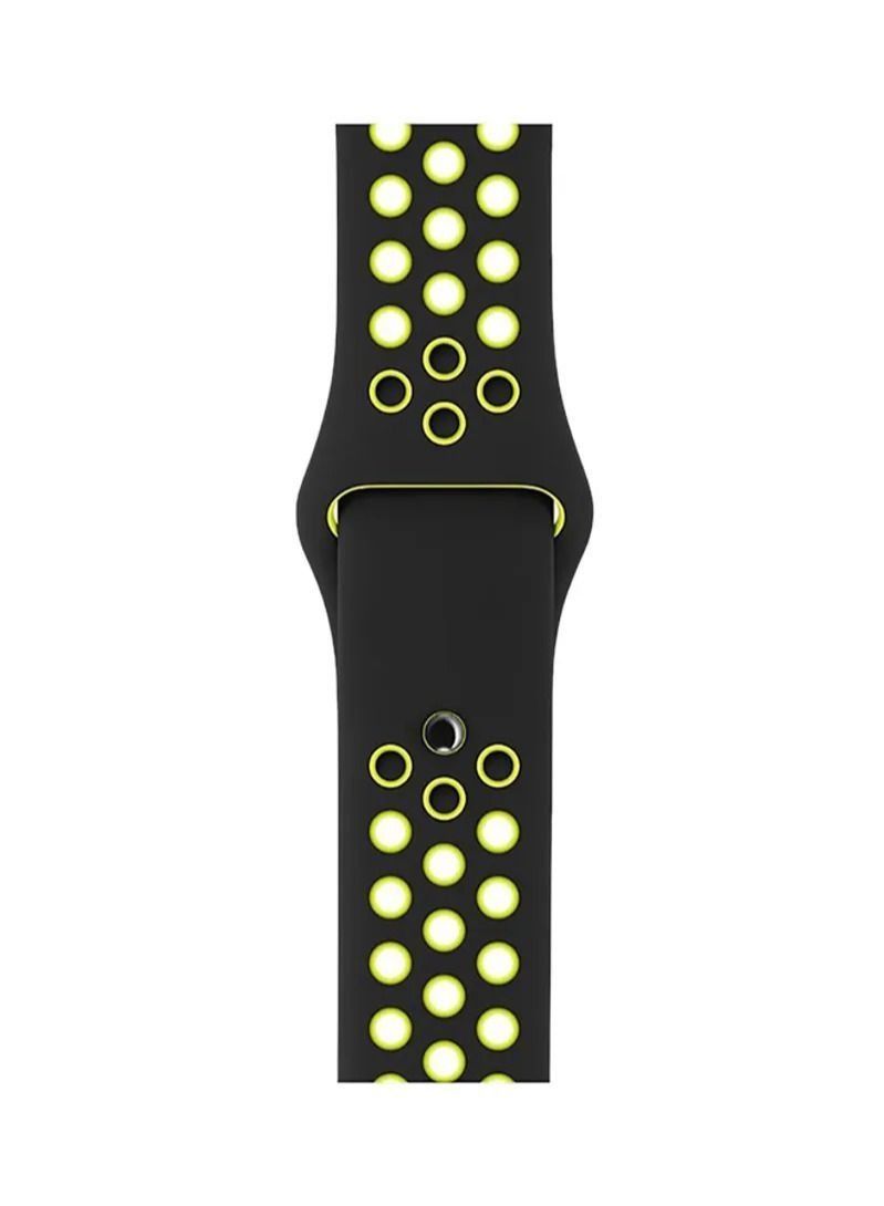 Apple Watch Strap, Nike Apple Watch band for Apple Watch Series 5/6/7 42/44/45mm Black Green - Image 3
