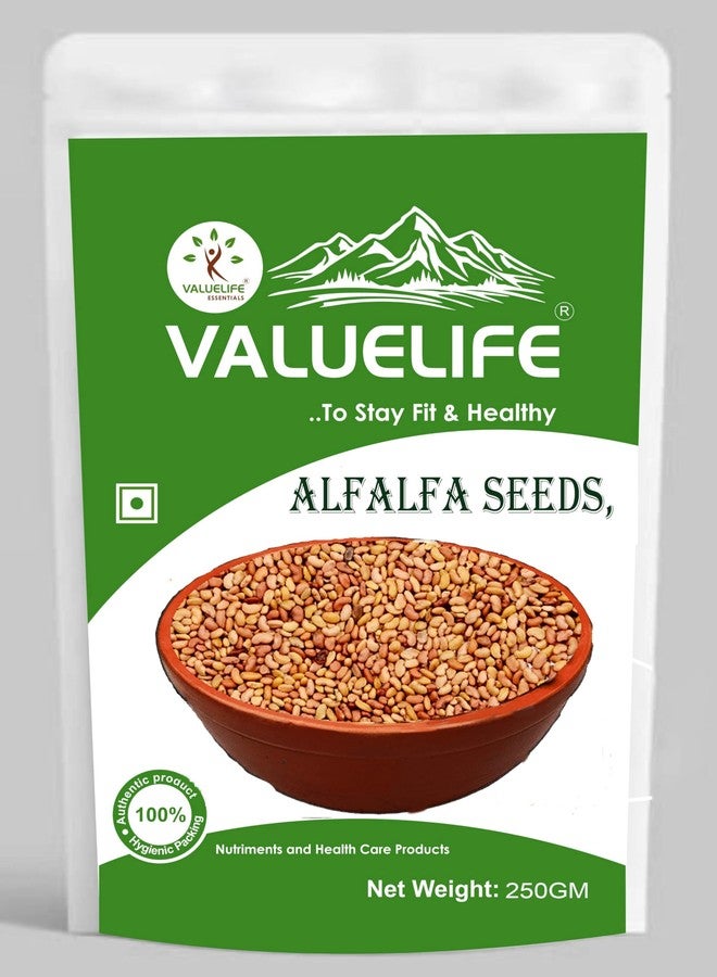 Value Life Essentials Healthy & Nutritious Alfalfa Seeds 250grams - Image 1