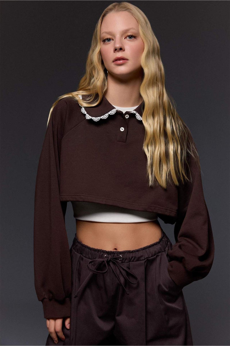 DeFacto Printed Long Sleeve Sweatshirt - Image 3