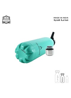 Atlasware Water Bottle with a Capacity of 750 ml, Stainless Steel Water Bottle that keeps Cold for 52 Hours and Keeps Heat for 28 Hours, Lemon Tiffany  - Image 3