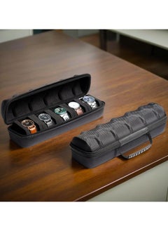 LIMOS Hard Watch Roll Organizer Case, Holds Up to 5 Watches, Waterproof, Shock-Proof, Lightweight Travel and Home Storage Case  - Image 4