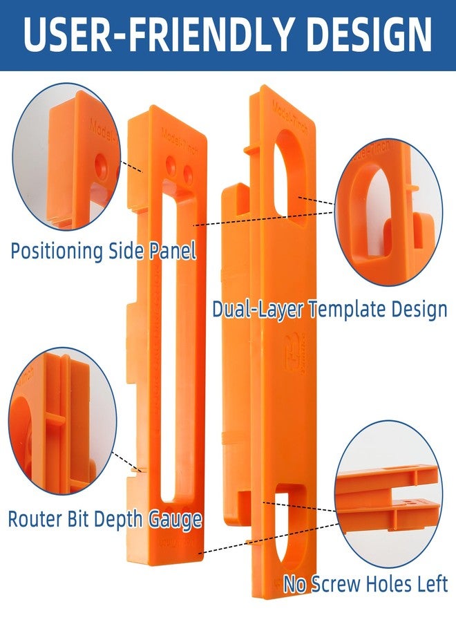 TamBee Hidden Hinge Mortiser Template Invisible Hinge Router Guide Template for TamBee Hidden Door Hinges Installation Kit, Lightweight & Reusable Design（6 inch） - Image 4