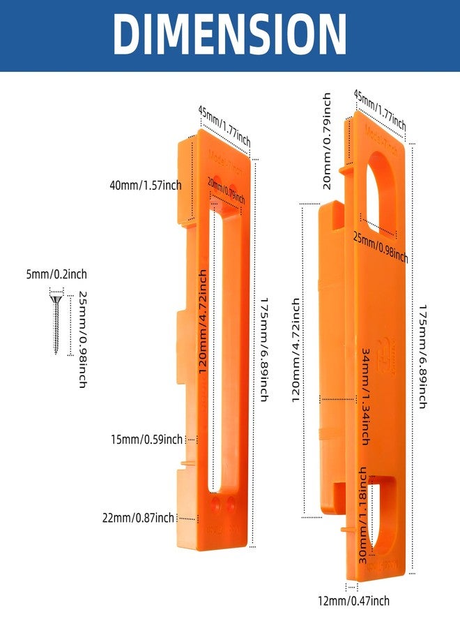 TamBee Hidden Hinge Mortiser Template Invisible Hinge Router Guide Template for TamBee Hidden Door Hinges Installation Kit, Lightweight & Reusable Design（6 inch） - Image 2