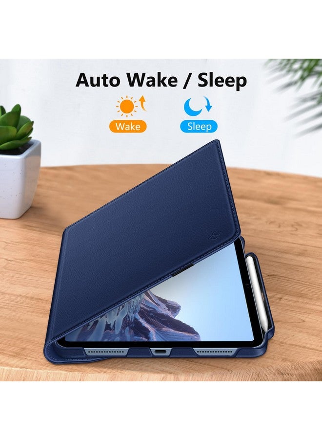 Fintie Rotating Case for iPad (A16) 11th Generation 11 Inch (2025), iPad 10th Generation 10.9 Inch (2022) - [Built-in Pencil Holder] 360 Degree Rotating Protective Stand Cover, Navy