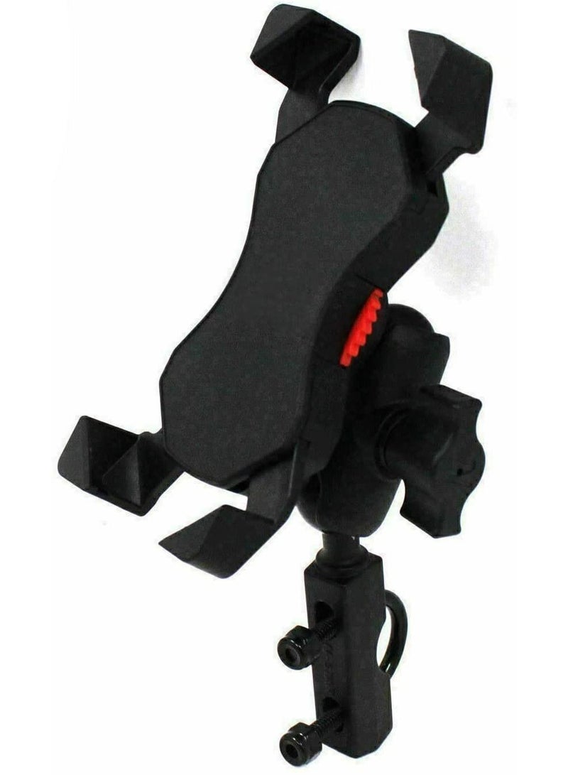 Generic Universal Smartphone Motorcycle Mount Mobile Holder , Cell Phone Holder with USB , KPH-UX-6-U - Image 1
