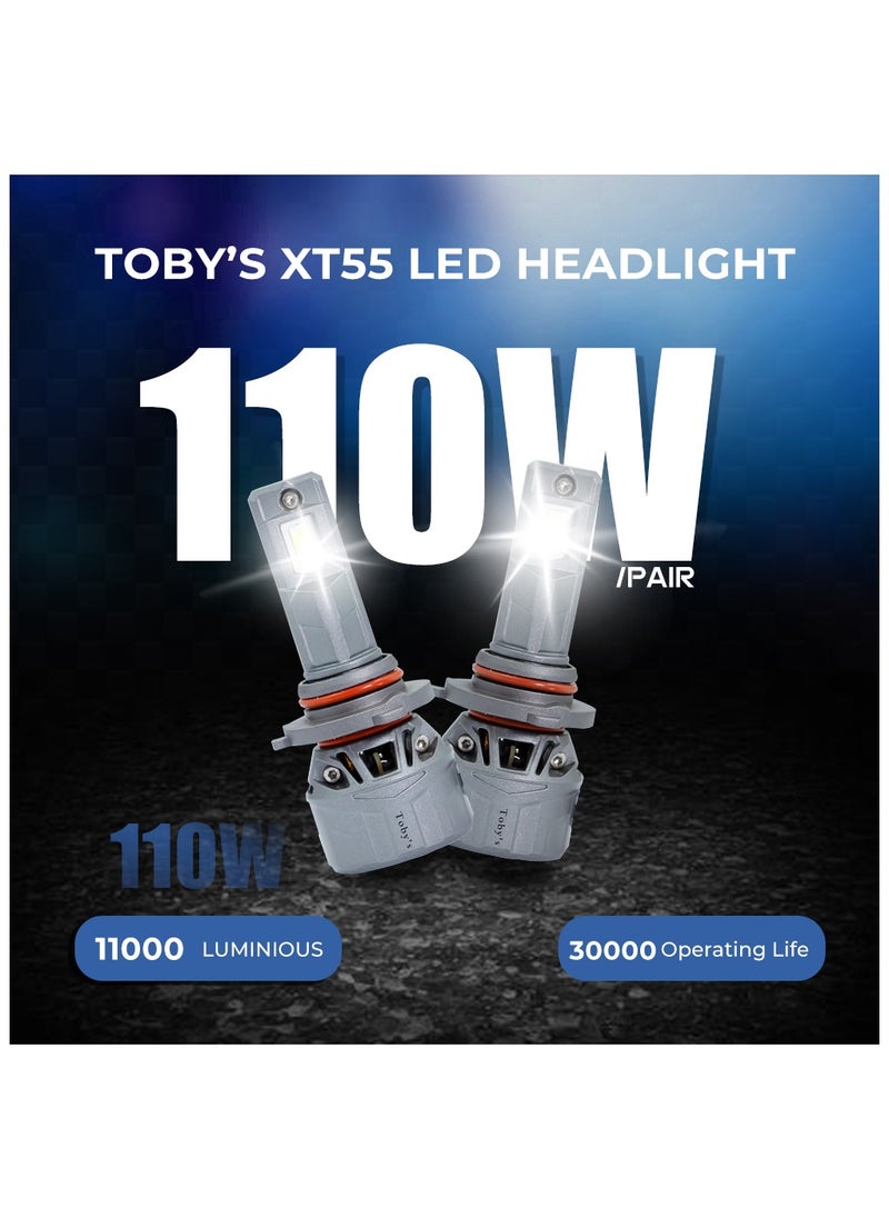 Toby's Tobys XT55 9005 2 Pieces Car LED Headlight Original 55W/piece Power 5500/piece Lumens With Color Temperature 6500K  - Image 2