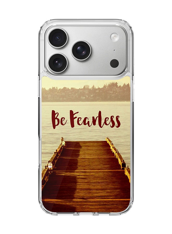 Stylizedd Classic Clear MagSafe Case for iPhone 17 Pro , Hybrid Soft Case Flexible Edges Anti Drop TPU PC Gel Thin Transparent Cover [ Designed for iPhone 17 Pro ] - Be Fearless