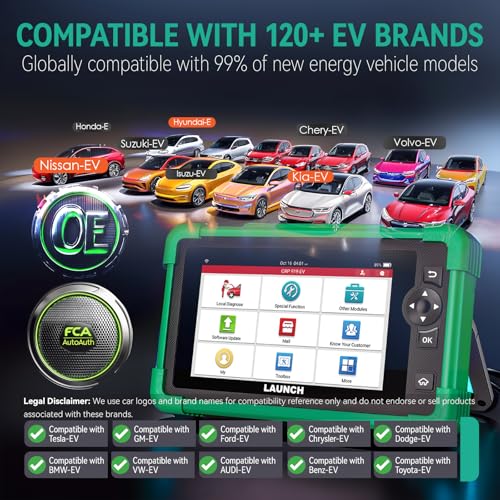 LAUNCH CRP919 New Energy Vehicle Scanner, EV Scan Tool with All System, ECU Coding, Bidirectional Control, 43 Service, CANFD and DOIP, 2 Yers Free Update - Image 5