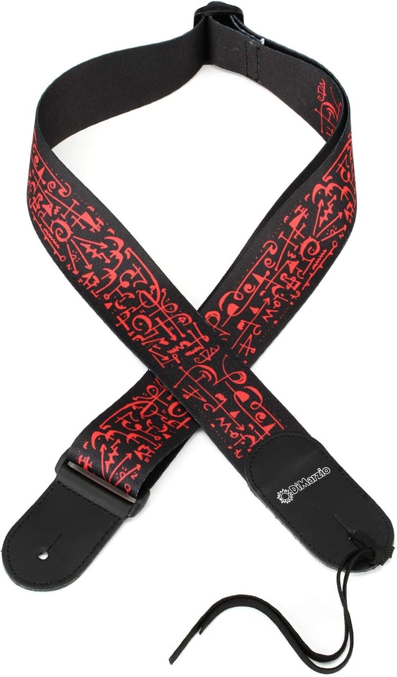 DiMarzio DD3143 Steve Vai Signature Nylon Guitar Strap - Black Art