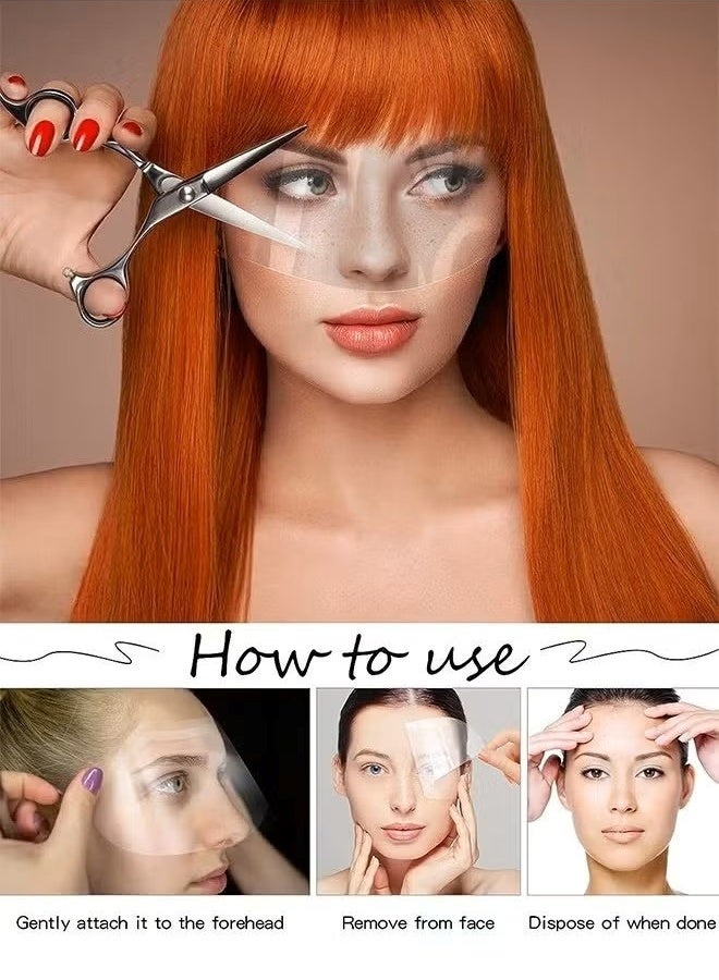 50-Piece Disposable Face Sheilds Shower Eye Shield, Transparent Plastic Hairspray Shield Face Visors, Makeup Protector Cover for Eyelash Extensions Hair Cutting - Image 4