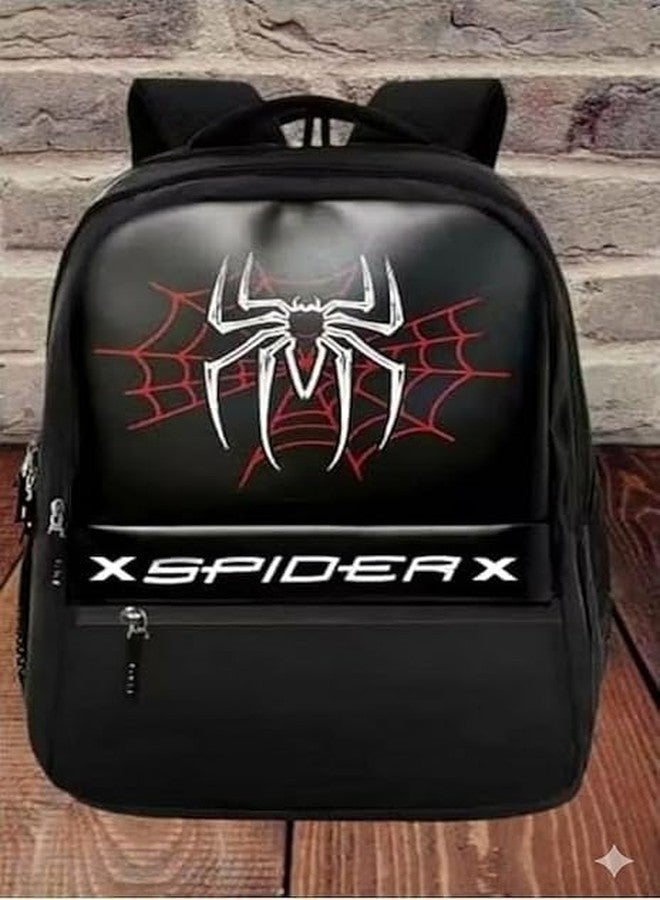BUYEASY Spider Design Laptop Backpack for Men & Women | Water Resistant School & College Bag with Multi Compartments | Lightweight Durable Travel Backpack for 15.6 Inch Laptop | Stylish Black 30L - Image 2